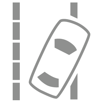 Road Departure Mitigation Indicator (Grey)